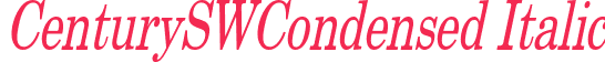 CenturySWCondensed Italic